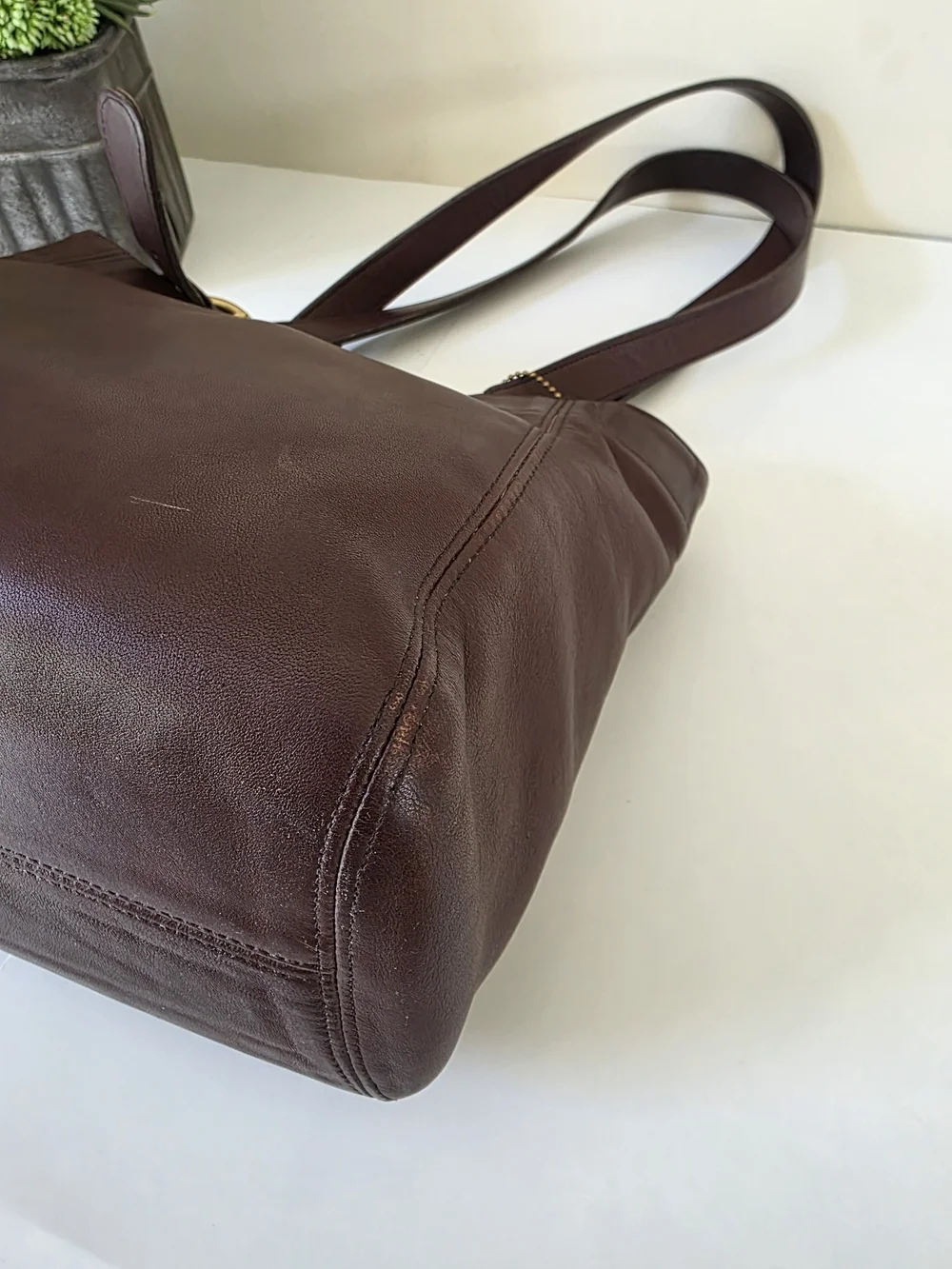 Vintage Coach Soho Buckle Bag Mahogany Glove Tanned Leather Bag